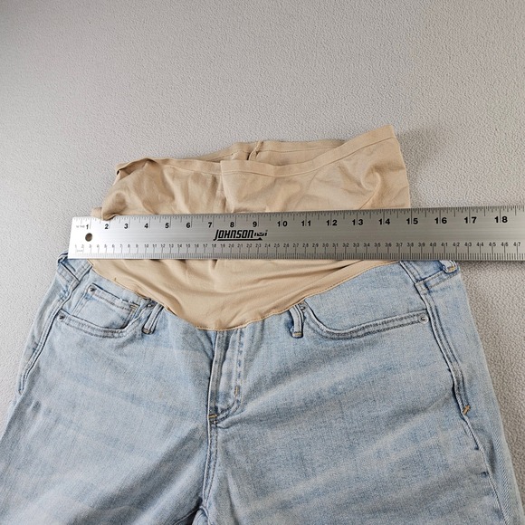 Gap 1969 Maternity Denim Jeans Women's 28 Blue Light Wash Cropped Leg - Picture 6 of 13